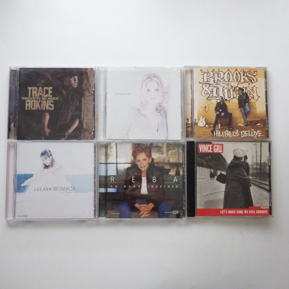 Country Music Bundle of 6 CDs Trisha Yearwood Vince Gill Reba Leann Womak & More